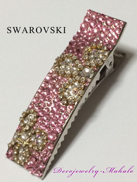 スワロ デコ ビジューデコヘアクリップ!!swarovskiで華麗な輝き スワロ デコ ビジューデコヘアクリップ!!swarovskiで華麗な輝き